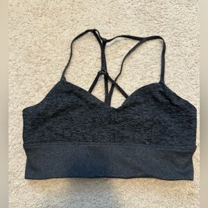 ALO Yoga Dark Gray Sports Bra